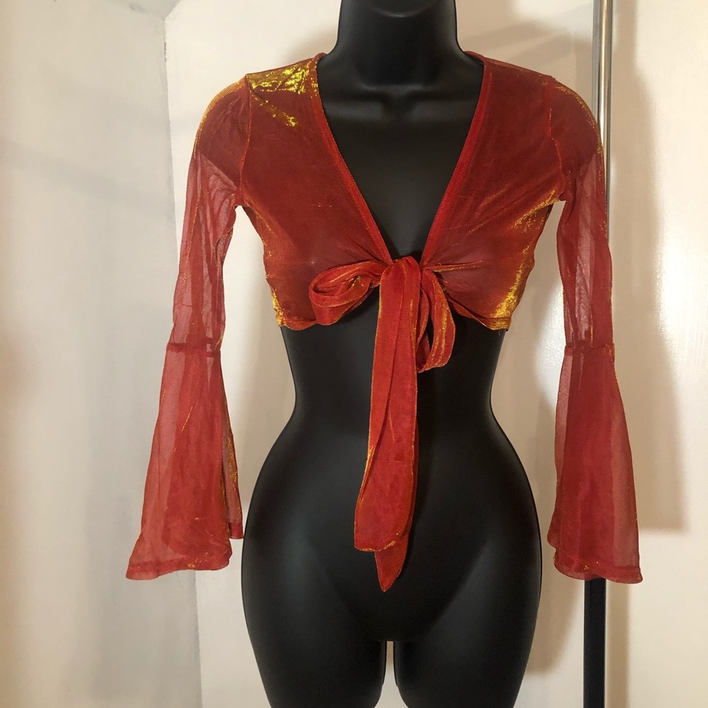 Sheer Tie Shirt